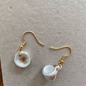 Teacup earrings